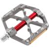image:imageMZYRH 3 Bearings Mountain Bike Platform Pedals  Flat Alloy 916 NonSlip Bicycle PedalsTitanium with Reflectors