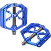 image:imageMZYRH 3 Bearings Mountain Bike Platform Pedals  Flat Alloy 916 NonSlip Bicycle PedalsX12 Blue Titanium