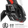 image:imageMZYRH MTB Mountain Bike Pedals 3 Bearing Flat Platform Compatible with SPDDual Function Sealed Clipless Aluminum 916 Pedals with Cleats for Roadblack 3 bearings