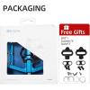 image:imageMZYRH MTB Mountain Bike Pedals 3 Bearing Flat Platform Compatible with SPDDual Function Sealed Clipless Aluminum 916 Pedals with Cleats for Roadblue 3 bearings