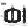 image:imageMZYRH Mountain Bike Pedals 916 3 Sealed Bearings Lightweight NonSlip Nylon Fiber Bicycle Platform Pedals for Road BMX MTBBlack 3 bearings