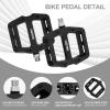 image:imageMZYRH Mountain Bike Pedals 916 3 Sealed Bearings Lightweight NonSlip Nylon Fiber Bicycle Platform Pedals for Road BMX MTBBlack 3 bearings