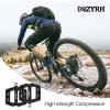 image:imageMZYRH Mountain Bike Pedals 916 3 Sealed Bearings Lightweight NonSlip Nylon Fiber Bicycle Platform Pedals for Road BMX MTBBlack 3 bearings