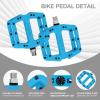 image:imageMZYRH Mountain Bike Pedals 916 3 Sealed Bearings Lightweight NonSlip Nylon Fiber Bicycle Platform Pedals for Road BMX MTBBlue 3 bearings