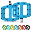 image:imageMZYRH Mountain Bike Pedals 916 3 Sealed Bearings Lightweight NonSlip Nylon Fiber Bicycle Platform Pedals for Road BMX MTBBlue 3 bearings