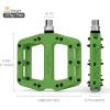 image:imageMZYRH Mountain Bike Pedals 916 3 Sealed Bearings Lightweight NonSlip Nylon Fiber Bicycle Platform Pedals for Road BMX MTBDark Green 3bearings