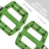 image:imageMZYRH Mountain Bike Pedals 916 3 Sealed Bearings Lightweight NonSlip Nylon Fiber Bicycle Platform Pedals for Road BMX MTBDark Green 3bearings