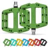 image:imageMZYRH Mountain Bike Pedals 916 3 Sealed Bearings Lightweight NonSlip Nylon Fiber Bicycle Platform Pedals for Road BMX MTBDark Green 3bearings