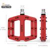image:imageMZYRH Mountain Bike Pedals 916 3 Sealed Bearings Lightweight NonSlip Nylon Fiber Bicycle Platform Pedals for Road BMX MTBRed 3 bearings