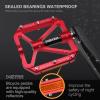 image:imageMZYRH Mountain Bike Pedals MTB Pedals3 Sealed Bearings Bicycle Pedals with Reflectors916 NonSlip Bike Pedals Platform Bicycle Flat Alloy Pedals for Road BMX MTB