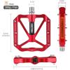 image:imageMZYRH Mountain Bike Pedals MTB Pedals3 Sealed Bearings Bicycle Pedals with Reflectors916 NonSlip Bike Pedals Platform Bicycle Flat Alloy Pedals for Road BMX MTB