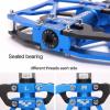 image:imageMZYRH Mountain Bike Pedals Ultra Strong Colorful CNC Machined 916 Cycling Sealed 3 Bearing PedalsBLACK BLUE 3 Bearings