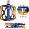 image:imageMZYRH Mountain Bike Pedals Ultra Strong Colorful CNC Machined 916 Cycling Sealed 3 Bearing PedalsBLACK BLUE YELLOW 3 Bearings