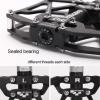 image:imageMZYRH Mountain Bike Pedals Ultra Strong Colorful CNC Machined 916 Cycling Sealed 3 Bearing PedalsBlack 3 Bearings