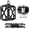 image:imageMZYRH Mountain Bike Pedals Ultra Strong Colorful CNC Machined 916 Cycling Sealed 3 Bearing PedalsBlack 3 Bearings