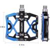 image:imageMZYRH Mountain Bike Pedals Ultra Strong Colorful CNC Machined 916 Cycling Sealed 3 Bearing PedalsBlue Black Black 3 Bearings