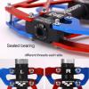 image:imageMZYRH Mountain Bike Pedals Ultra Strong Colorful CNC Machined 916 Cycling Sealed 3 Bearing PedalsBlueRed 3 Bearings