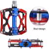image:imageMZYRH Mountain Bike Pedals Ultra Strong Colorful CNC Machined 916 Cycling Sealed 3 Bearing PedalsRED BLUE BLACK 3 Bearings