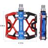 image:imageMZYRH Mountain Bike Pedals Ultra Strong Colorful CNC Machined 916 Cycling Sealed 3 Bearing PedalsRED BLUE BLACK 3 Bearings