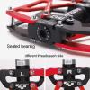 image:imageMZYRH Mountain Bike Pedals Ultra Strong Colorful CNC Machined 916 Cycling Sealed 3 Bearing PedalsRed Black Black 3 Bearings