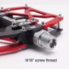 image:imageMZYRH Mountain Bike Pedals Ultra Strong Colorful CNC Machined 916 Cycling Sealed 3 Bearing PedalsRed Black Black 3 Bearings
