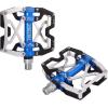 image:imageMZYRH Mountain Bike Pedals Ultra Strong Colorful CNC Machined 916 Cycling Sealed 3 Bearing PedalsSilvery BLUE BLACK 3 Bearings