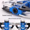 image:imageMZYRH Mountain Bike Pedals Ultra Strong Colorful CNC Machined 916 Cycling Sealed 3 Bearing PedalsSilvery BLUE BLACK 3 Bearings
