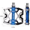 image:imageMZYRH Mountain Bike Pedals Ultra Strong Colorful CNC Machined 916 Cycling Sealed 3 Bearing PedalsSilvery BLUE BLACK 3 Bearings