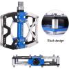 image:imageMZYRH Mountain Bike Pedals Ultra Strong Colorful CNC Machined 916 Cycling Sealed 3 Bearing PedalsSilvery BLUE BLACK 3 Bearings