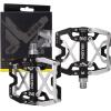 image:imageMZYRH Mountain Bike Pedals Ultra Strong Colorful CNC Machined 916 Cycling Sealed 3 Bearing PedalsSilvery Black 3 Bearings