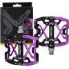image:imageMZYRH Mountain Bike Pedals Ultra Strong Colorful CNC Machined 916 Cycling Sealed 3 Bearing Pedalspurple black 3 Bearings