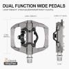 image:imageMZYRH PedalMTB Mountain Bike Pedals Compatible with Dual Function Sealed Clipless Aluminum 916 Bicycle Flat Platform with Cleats for Road MTBTI