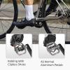 image:imageMZYRH PedalMTB Mountain Bike Pedals Compatible with Dual Function Sealed Clipless Aluminum 916 Bicycle Flat Platform with Cleats for Road MTBTI