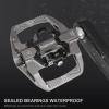 image:imageMZYRH PedalMTB Mountain Bike Pedals Compatible with Dual Function Sealed Clipless Aluminum 916 Bicycle Flat Platform with Cleats for Road MTBTI