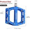 image:imageMZYRH RoadMountain Bike Pedals MTB Pedals Aluminum Alloy Bicycle Pedals 916 Sealed Bearing Lightweight Platform for Road Mountain BMX MTB BikeBlue
