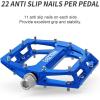 image:imageMZYRH RoadMountain Bike Pedals MTB Pedals Aluminum Alloy Bicycle Pedals 916 Sealed Bearing Lightweight Platform for Road Mountain BMX MTB BikeBlue
