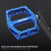image:imageMZYRH RoadMountain Bike Pedals MTB Pedals Aluminum Alloy Bicycle Pedals 916 Sealed Bearing Lightweight Platform for Road Mountain BMX MTB BikeBlue