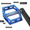 image:imageMZYRH RoadMountain Bike Pedals MTB Pedals Aluminum Alloy Bicycle Pedals 916 Sealed Bearing Lightweight Platform for Road Mountain BMX MTB BikeBlue