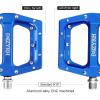 image:imageMZYRH RoadMountain Bike Pedals MTB Pedals Aluminum Alloy Bicycle Pedals 916 Sealed Bearing Lightweight Platform for Road Mountain BMX MTB BikeBlue