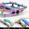 image:imageMZYRH RoadMountain Bike Pedals MTB Pedals Aluminum Alloy Bicycle Pedals 916 Sealed Bearing Lightweight Platform for Road Mountain BMX MTB BikeRainbow
