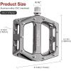 image:imageMZYRH RoadMountain Bike Pedals MTB Pedals Aluminum Alloy Bicycle Pedals 916 Sealed Bearing Lightweight Platform for Road Mountain BMX MTB BikeTi