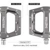 image:imageMZYRH RoadMountain Bike Pedals MTB Pedals Aluminum Alloy Bicycle Pedals 916 Sealed Bearing Lightweight Platform for Road Mountain BMX MTB BikeTi