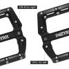image:imageMZYRH RoadMountain Bike Pedals MTB Pedals Bicycle Flat Pedals 3 Bearings 916 Aluminum Alloy Bicycle Platform Pedals for BMX MTBBlack