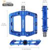 image:imageMZYRH RoadMountain Bike Pedals MTB Pedals Bicycle Flat Pedals 3 Bearings 916 Aluminum Alloy Bicycle Platform Pedals for BMX MTBBlue