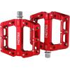 image:imageMZYRH RoadMountain Bike Pedals MTB Pedals Bicycle Flat Pedals 3 Bearings 916 Aluminum Alloy Bicycle Platform Pedals for BMX MTBRed