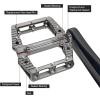 image:imageMZYRH RoadMountain Bike Pedals MTB Pedals Bicycle Flat Pedals 3 Bearings 916 Aluminum Alloy Bicycle Platform Pedals for BMX MTBTI