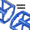 image:imageMZYRH RoadMountain Bike PedalsBicycle Pedals with ReflectorsAluminum Alloy MTB Pedals 3 Sealed Bearings Bicycle Platform Pedals 916 BMX Road Bike PedalBlue with Reflectors