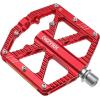 image:imageMZYRH RoadMountain Bike PedalsBicycle Pedals with ReflectorsAluminum Alloy MTB Pedals 3 Sealed Bearings Bicycle Platform Pedals 916 BMX Road Bike PedalRed with Reflectors