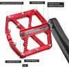 image:imageMZYRH RoadMountain Bike PedalsBicycle Pedals with ReflectorsAluminum Alloy MTB Pedals 3 Sealed Bearings Bicycle Platform Pedals 916 BMX Road Bike PedalRed with Reflectors