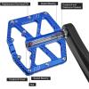 image:imageMZYRH RoadMountain Bike PedalsBicycle Pedals with ReflectorsAluminum Alloy MTB Pedals 3 Sealed Bearings Bicycle Platform Pedals 916 BMX Road Bike PedalBlue with Reflectors